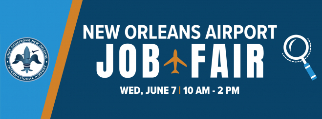 Feria de Trabajo en el aeropuerto de Nueva Orleans