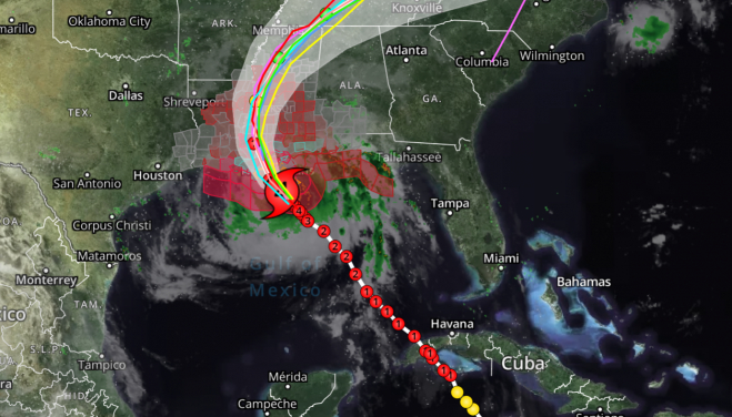 El huracán Ida catastrófico en la puerta de Luisiana a las 7 a.m.