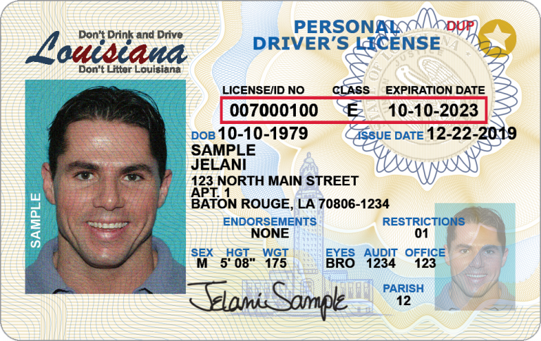 Louisiana Drivers License