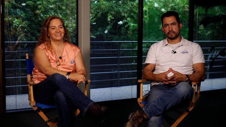 Angélica Rivera and Román López, founders of Colmex Construction, whose work helped drive the reconstruction of New Orleans.