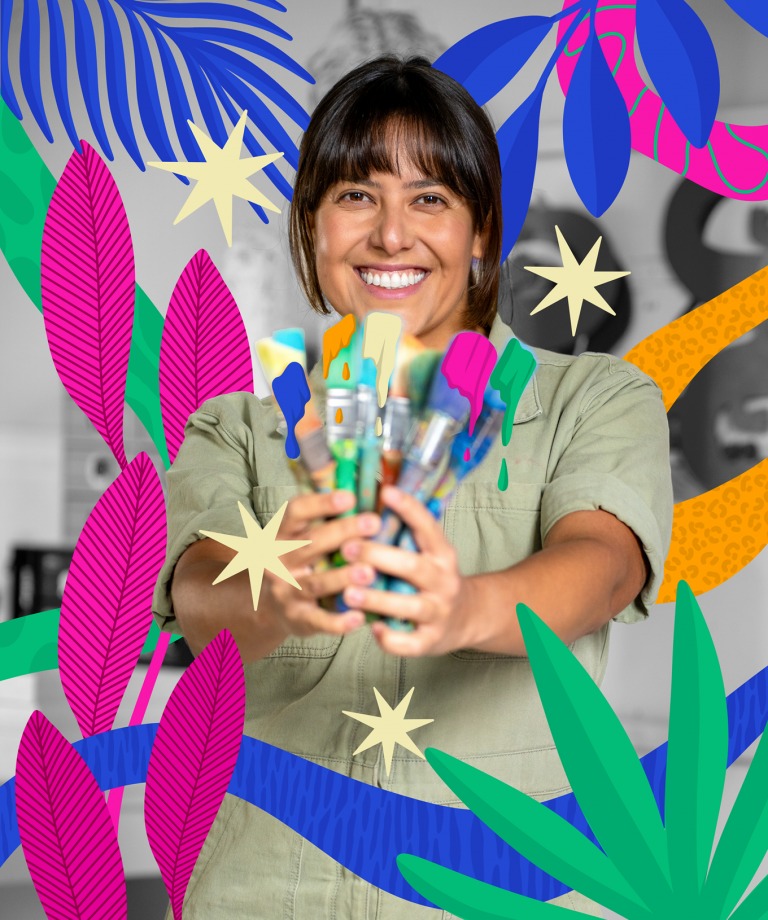 Bruna Petalla Viva Nola Mural New Orleans Brazil