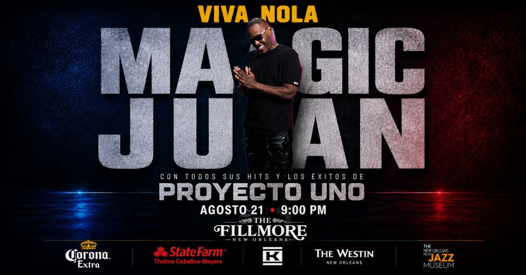 Magic Juan con hits de Proyecto Uno New Orleans