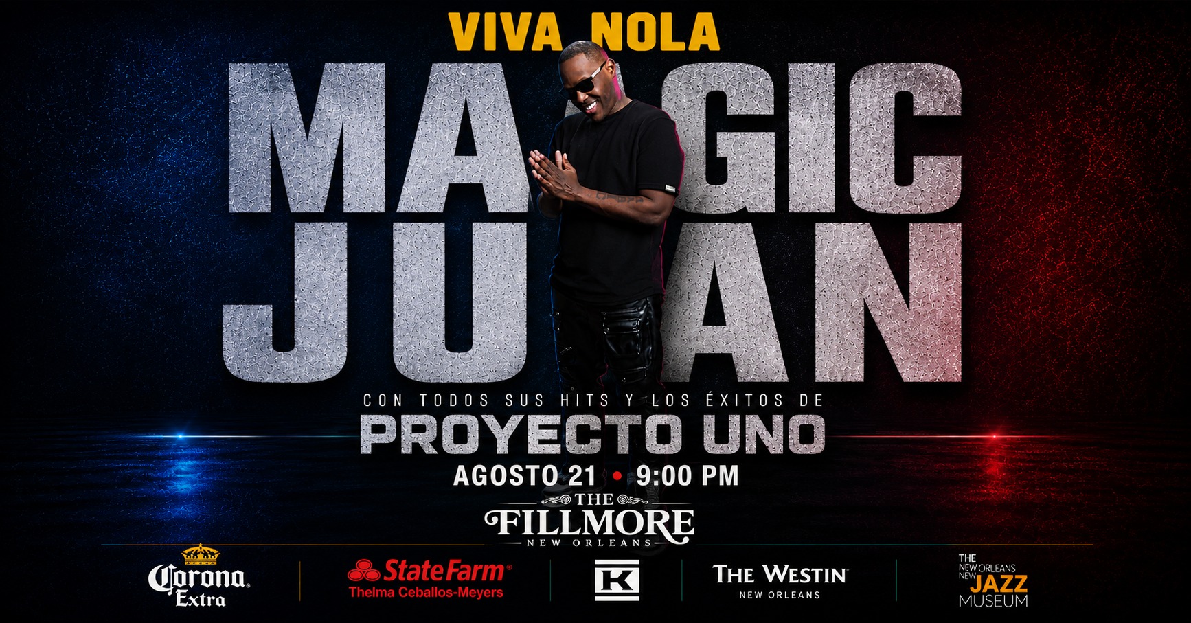 Magic Juan con hits de Proyecto Uno New Orleans